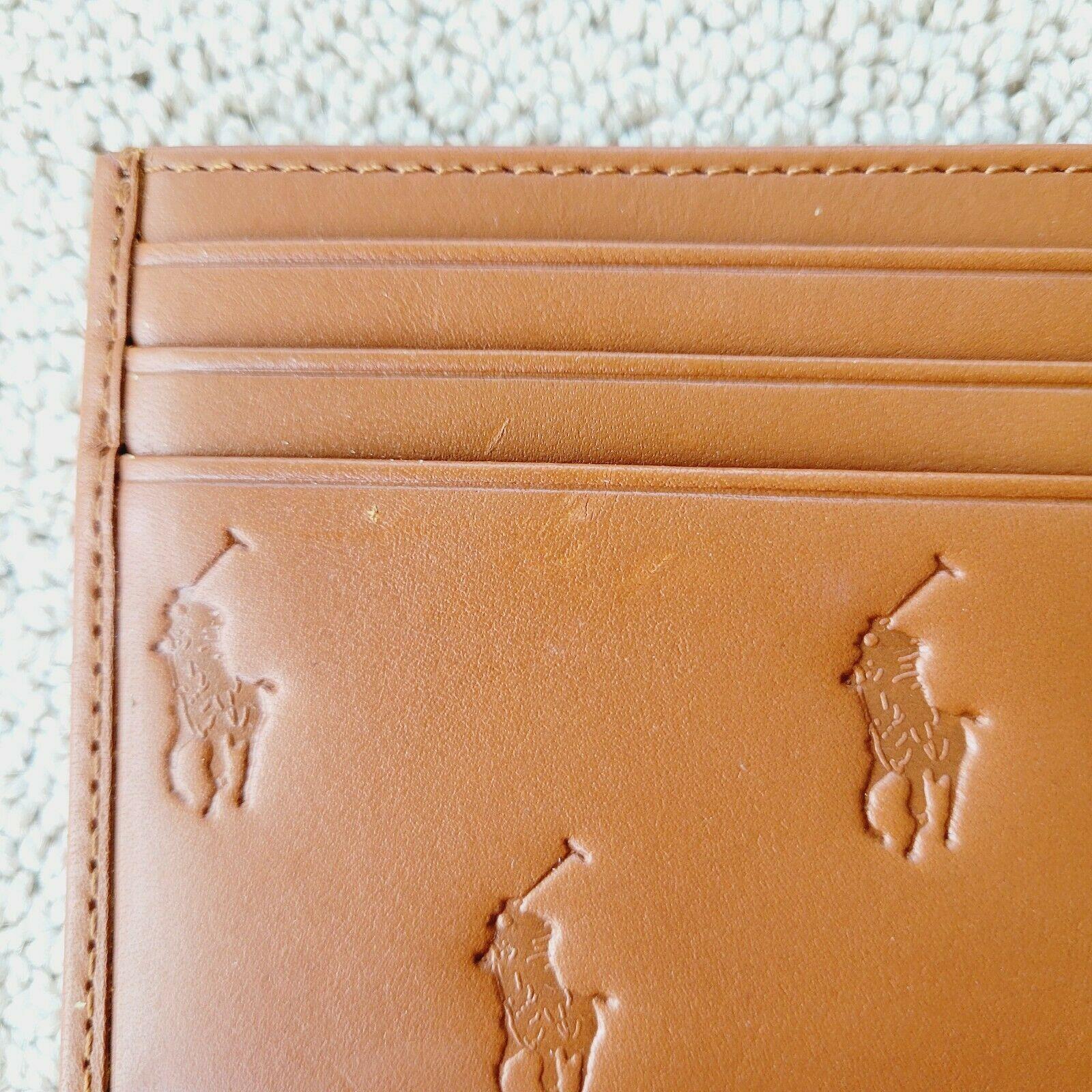 ralph lauren card holder brown