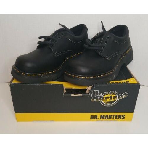 Dr. Martens England 9369 Men Size 8 Black Leather Casual Work Oxford Shoes