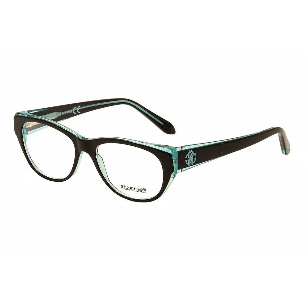 Roberto Cavalli Eyeglasses Maupiti RC0685 0685 05A Black/teal Optical Frame 53mm