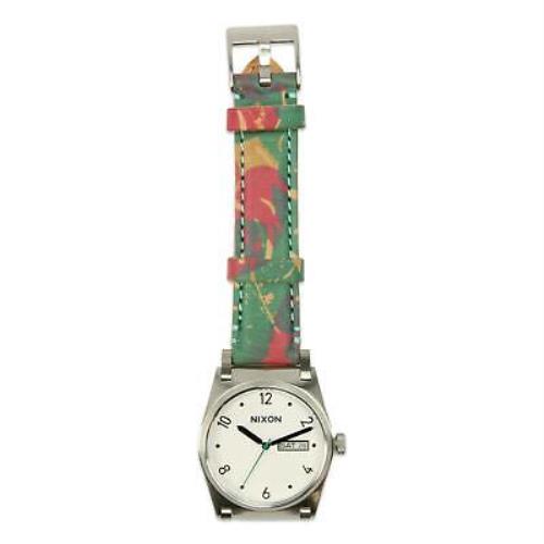 Nixon Womens The Jane 35mm Leather Watch Palmade One Size