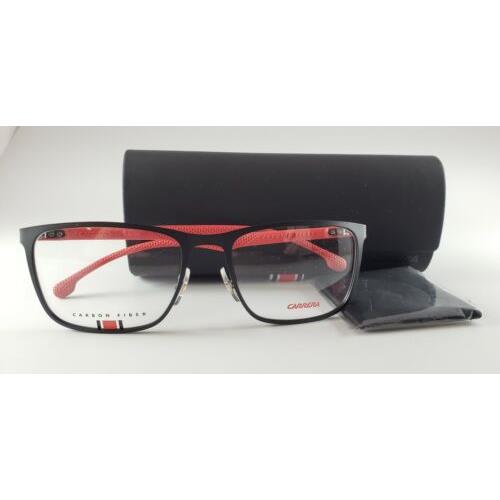 Carrera eyeglasses  - 003 Carbon Fiber / Matt Black / Red Frame 3