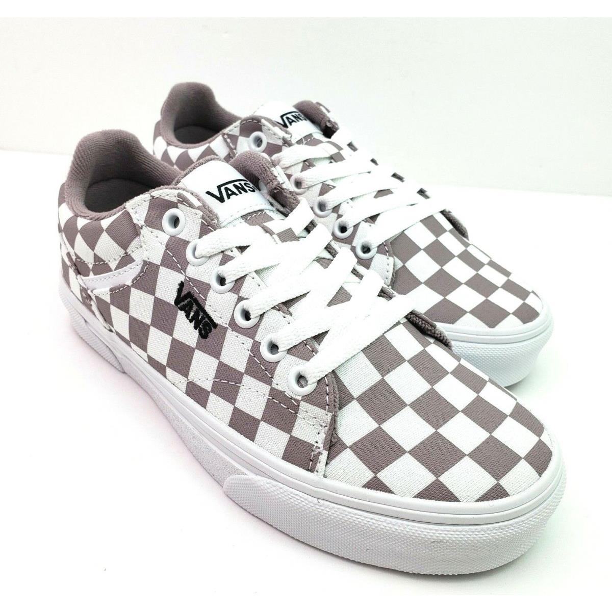 Vans Seldan Old Skool Womens Size 5.5 Purple Dove Checkered Skate Sneaker Shoes