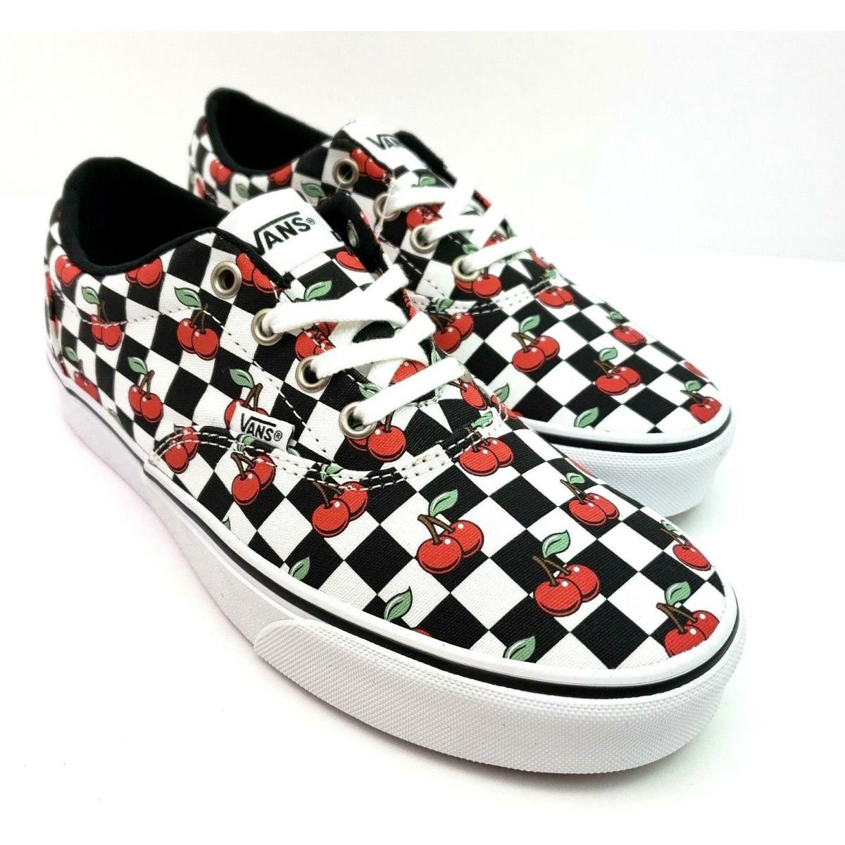 Vans Doheny Old Skool Womens Size 9 Cherry Checkered Low Skate Sneaker Shoes
