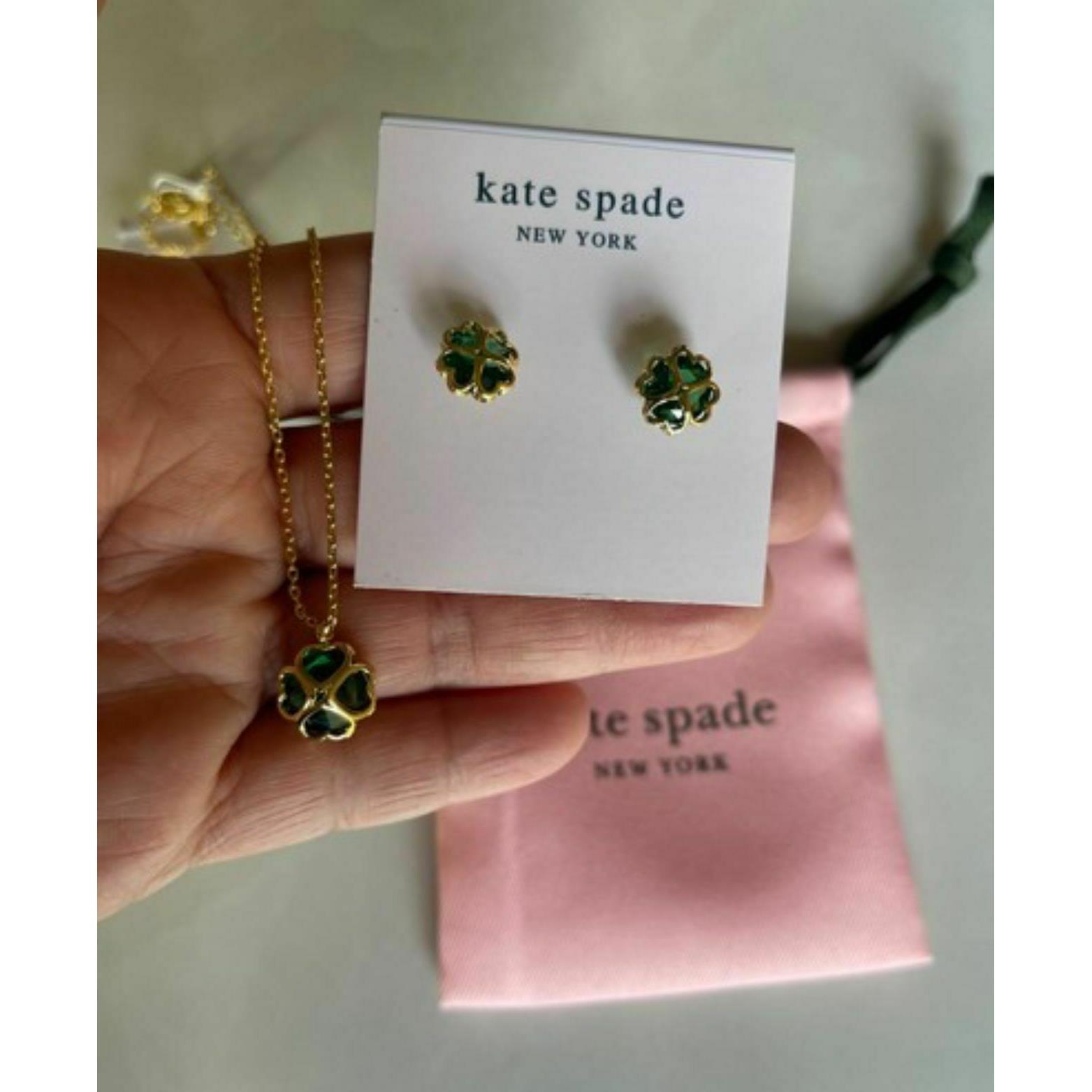 kate spade four leaf clover necklace