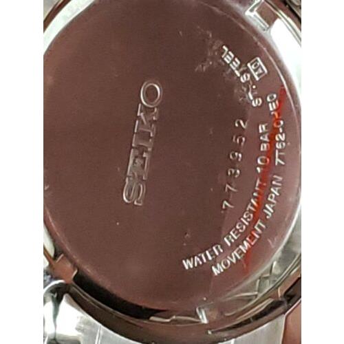 Seiko watch chronograph - Silver Dial, Silver Band