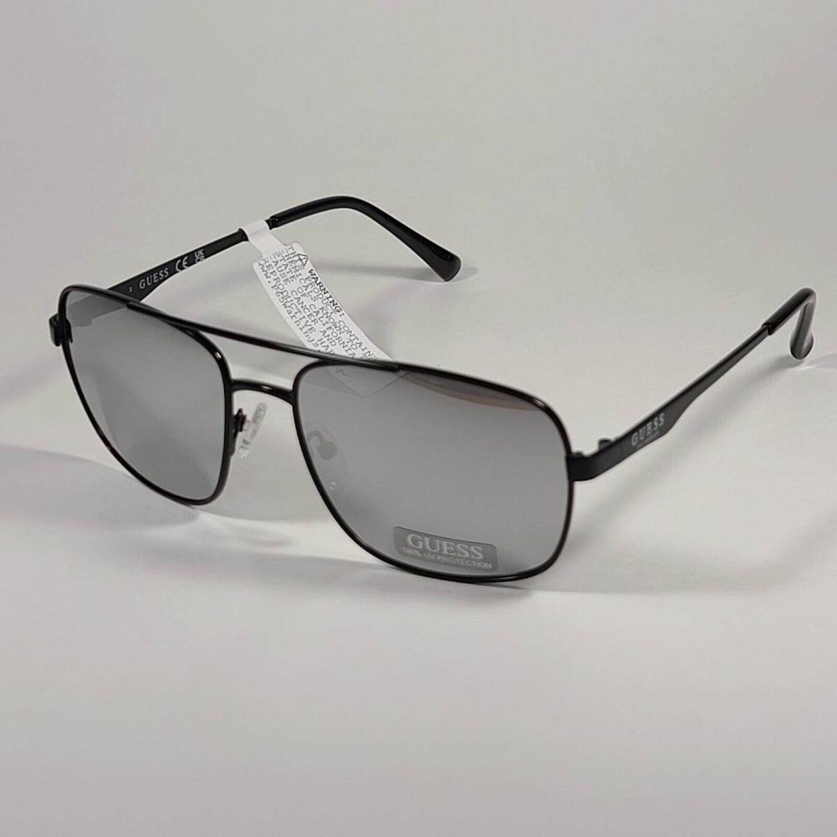 Guess Navigator Sunglasses Black Frame Gray Mirror Lens GF0211 01C ...