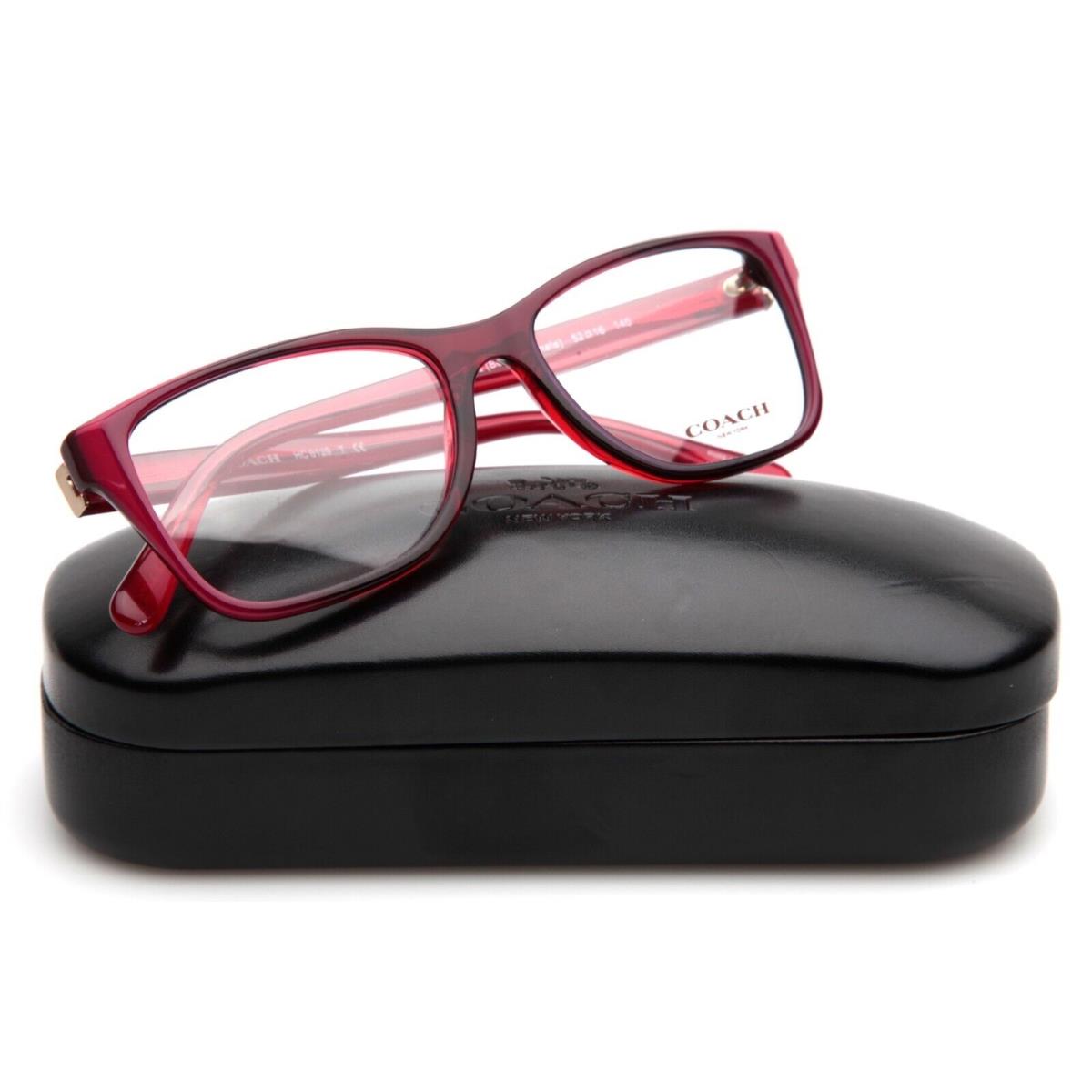 Coach HC 6129 5532 Berry Laminate Eyeglasses Frame 52-16-140mm B37mm