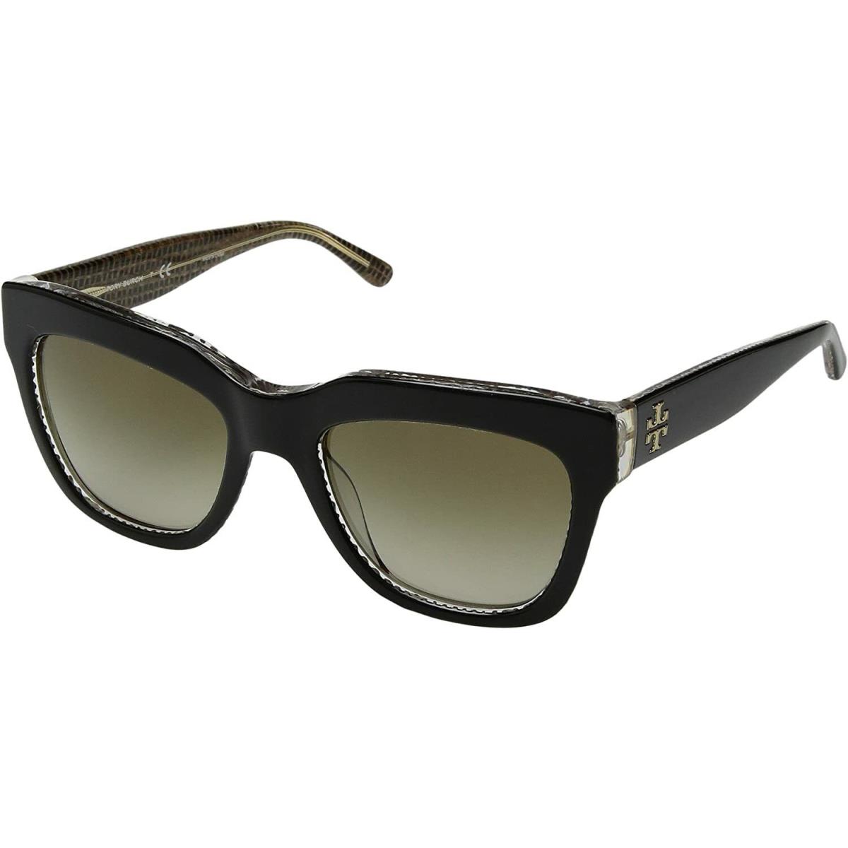 Tory Burch Womens TY7126 Plastic Frame Square Rectangle Sunglasses 8036-4