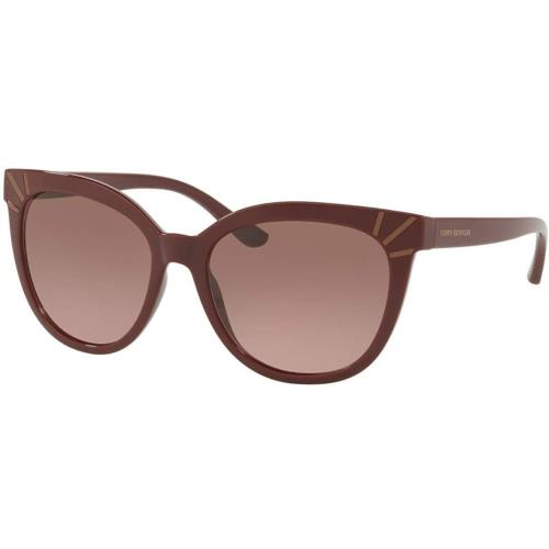 Tory Burch Womens TY9051 Eyelash Plastic Frame Rounded Square Sunglasses 8040-4