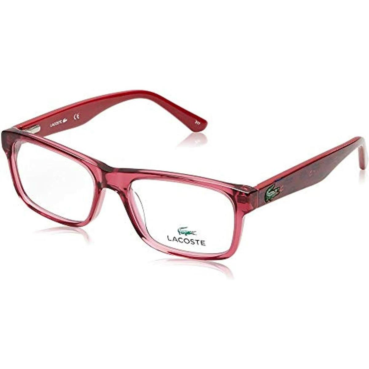 Kids Lacoste L 3612 526 Cyclamen Eyeglasses 46mm with Lacoste Case