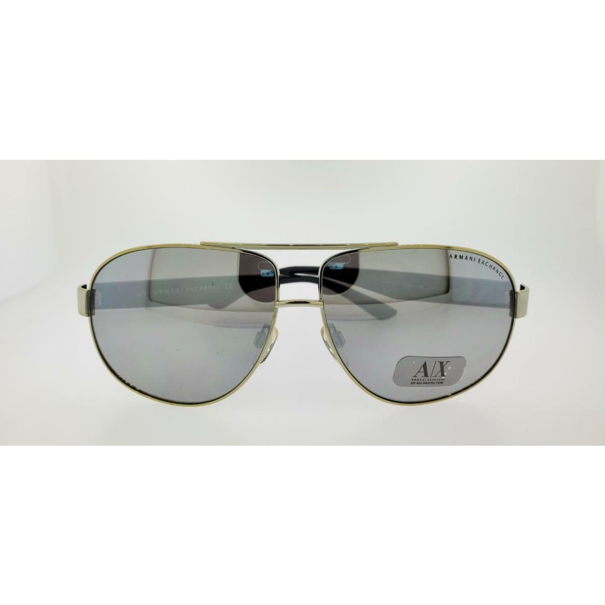 Armani Exchange 227S 6VMUE Gold Black Frame with Ivory Mirror Lenses