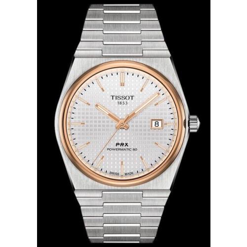 Tissot T1374072103100 Prx Auto 40MM Silver Dial Bracelet T137.407.21.031.00