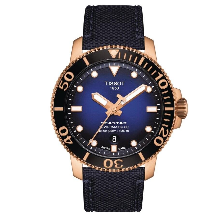 Tissot Seastar Graded Blue/black Dial Swiss Automatic Synthetic T1204073704100