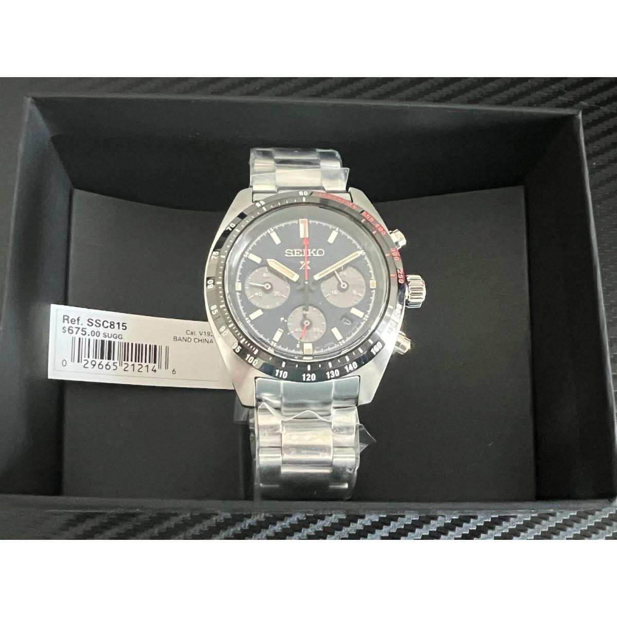 Seiko SSC815 Prospex Speedtimer Solar Chronograph SSC815-NEW