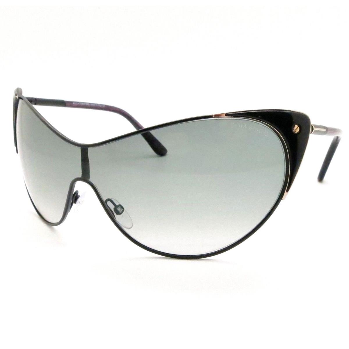 Tom Ford 364 Vanda 01B Black Gold Grey Fade Sunglasses