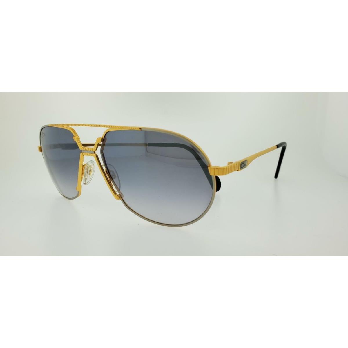 Cazal Limited Edition 24 KT Sunglasses 968 Dlx 100 62MM Gold Frame with Silver M