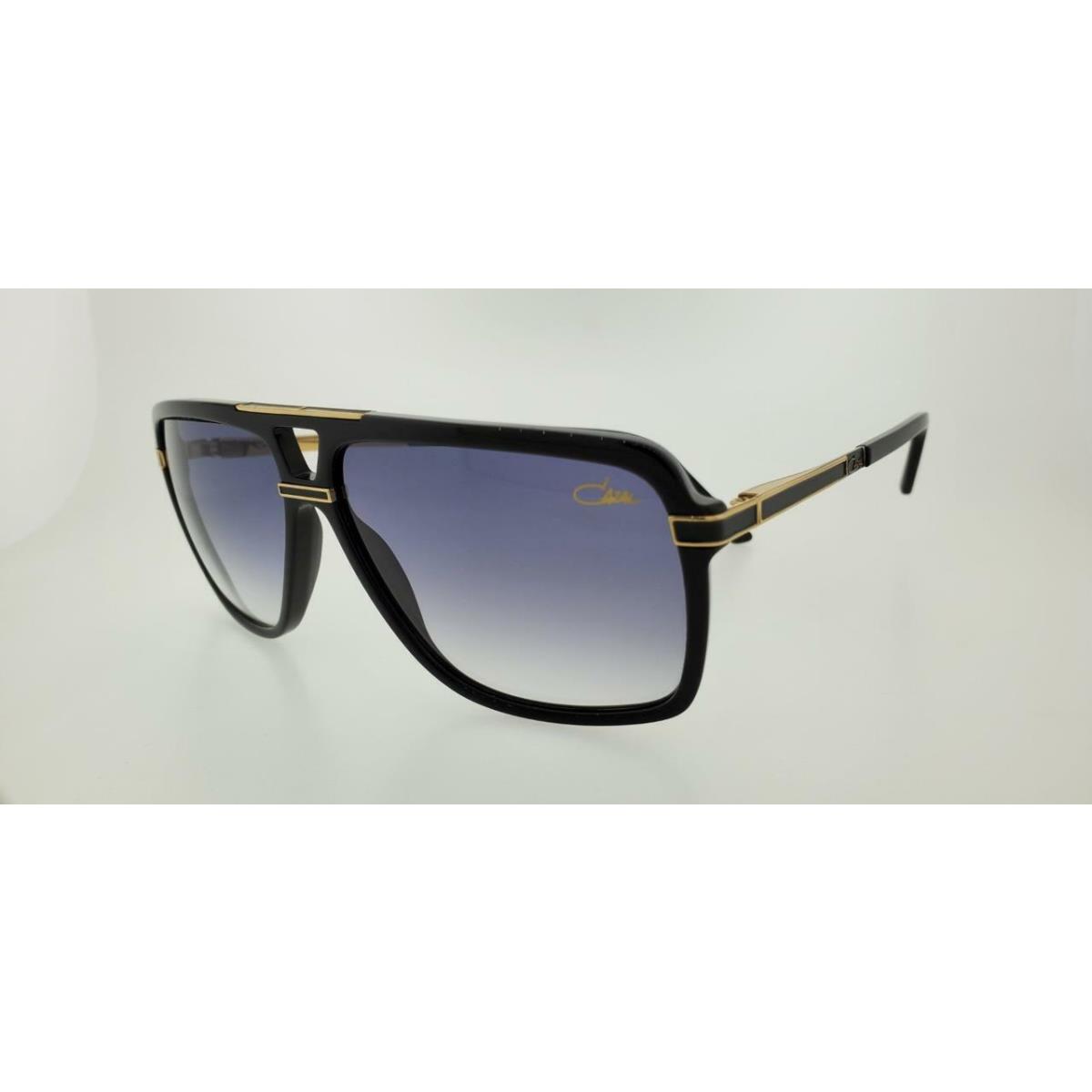 Cazal Sunglasses 6018 001 58MM Black Gold Frame with Grey Gradient Lenses