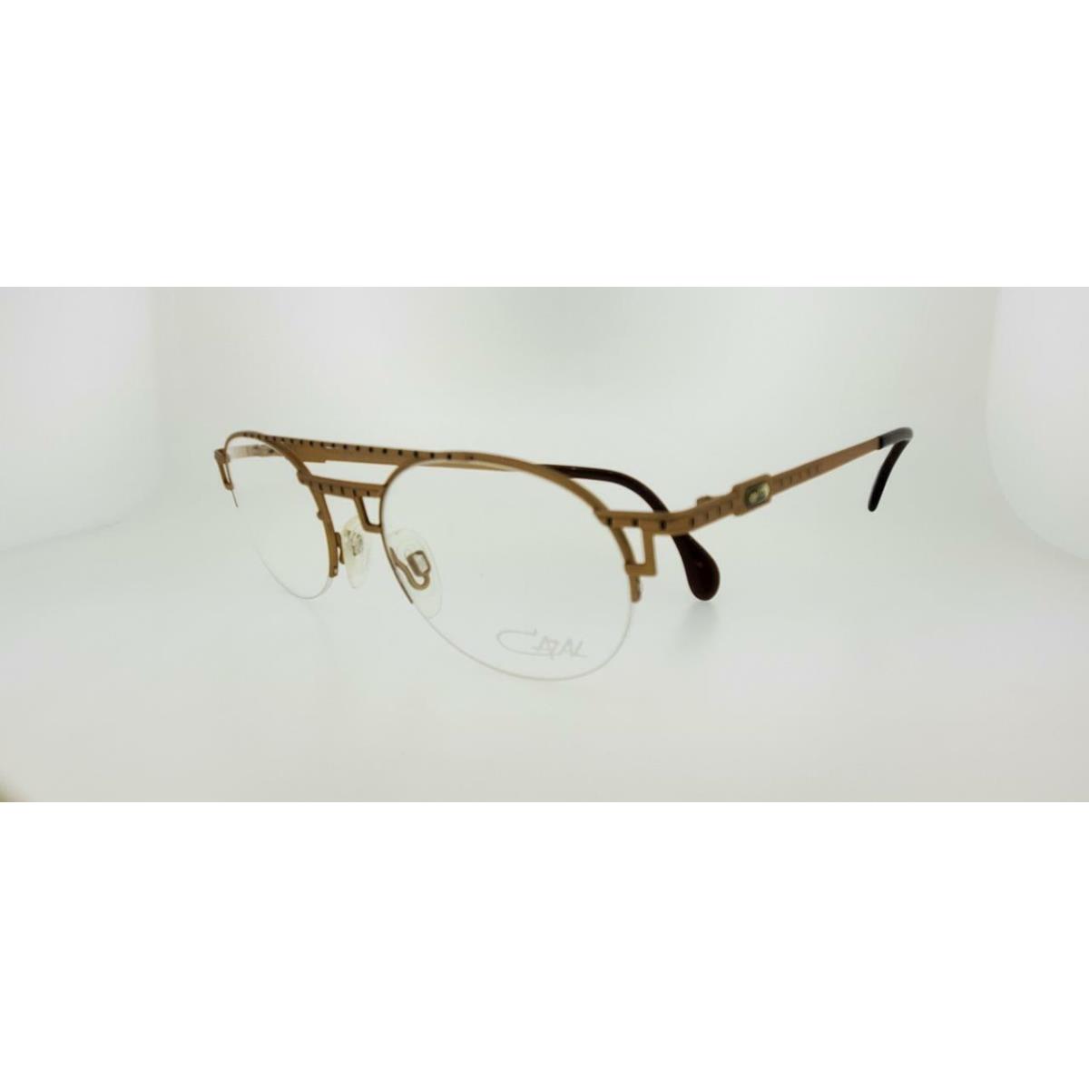 Cazal 764 574 49MM Matt Gold Gunmetal Frame with Clear Lenses