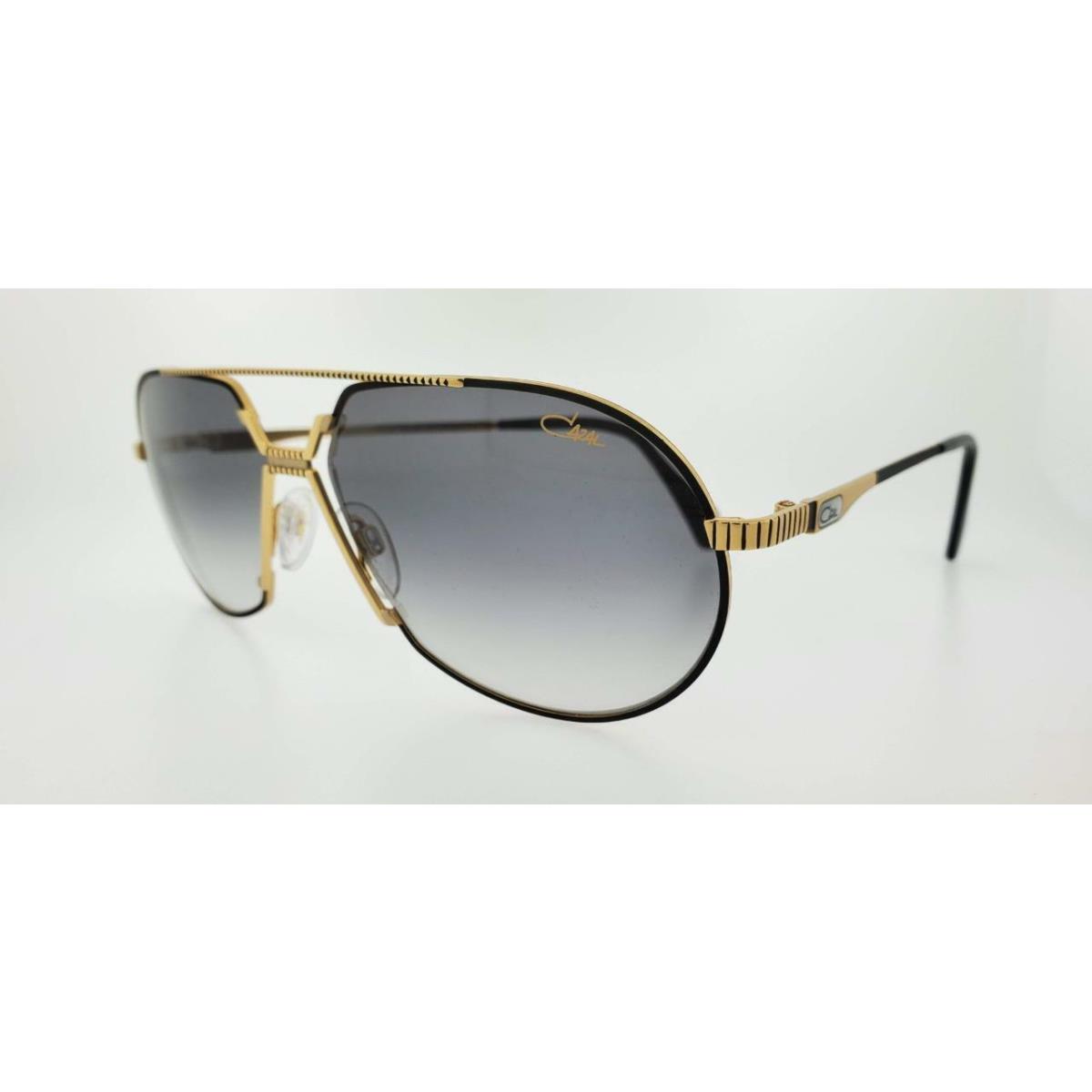 Cazal Sunglasses 968 001 62MM Gold Frame with Grey Gradient Lenses