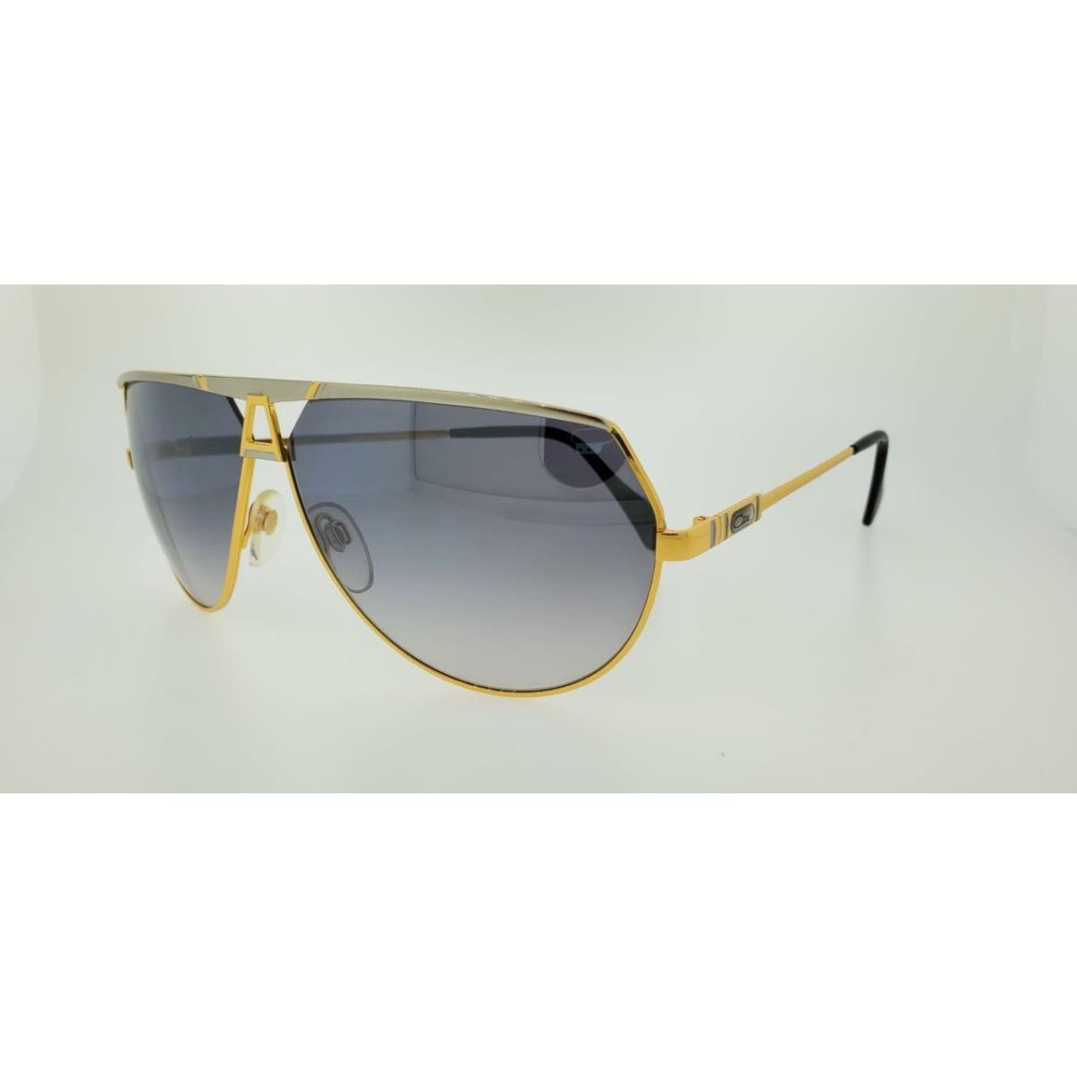 Cazal Limited Edition 24 KT Sunglasses 953 Dlx 100 69 MM Gold Frm Silver Mirror