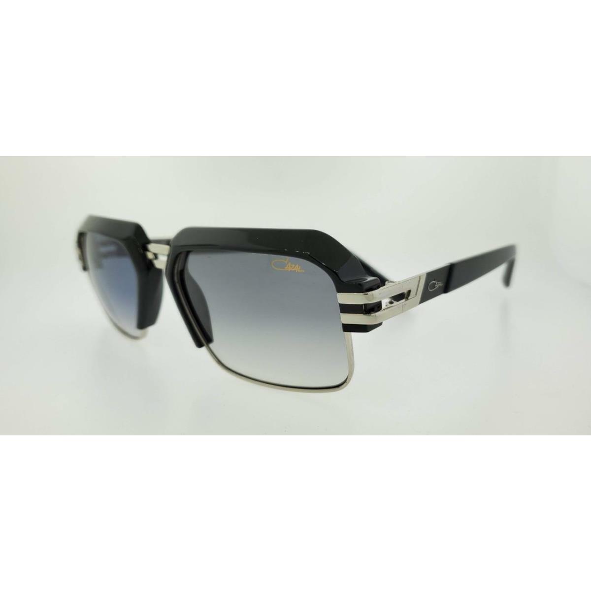 Cazal Sunglasses 6020 002 56MM Black Silver Frame with Grey Gradient Lenses