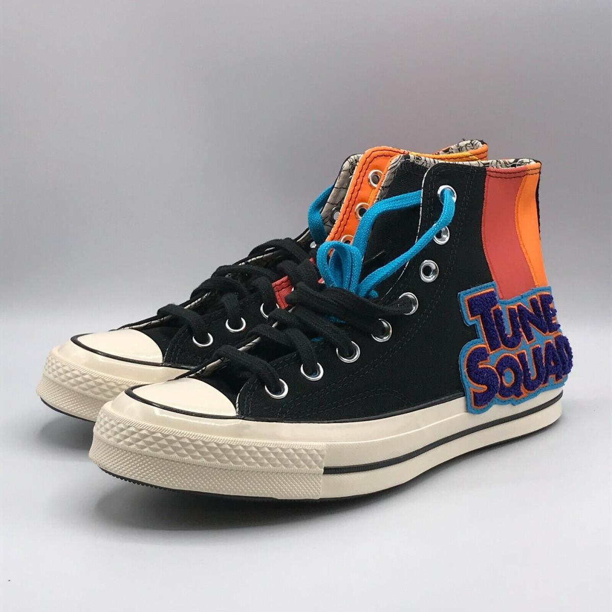Converse Shoes Mens 8 Space Jam Chuck 70 High A Legacy Black Orange Sneakers