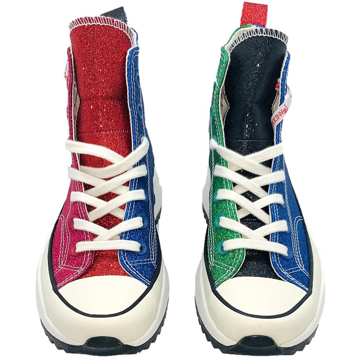 green glitter converse shoes