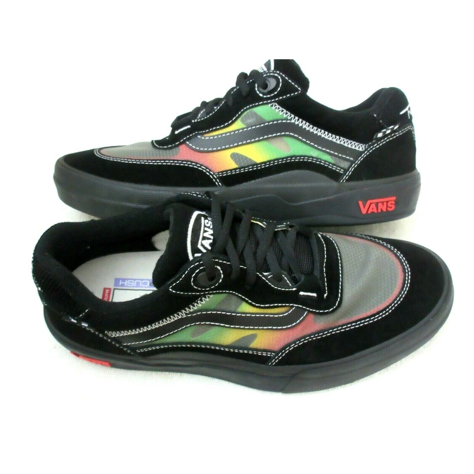 Vans Men`s Wayvee Tyson Peterson Skate Shoes Black Asphalt Popcush Size 11.5
