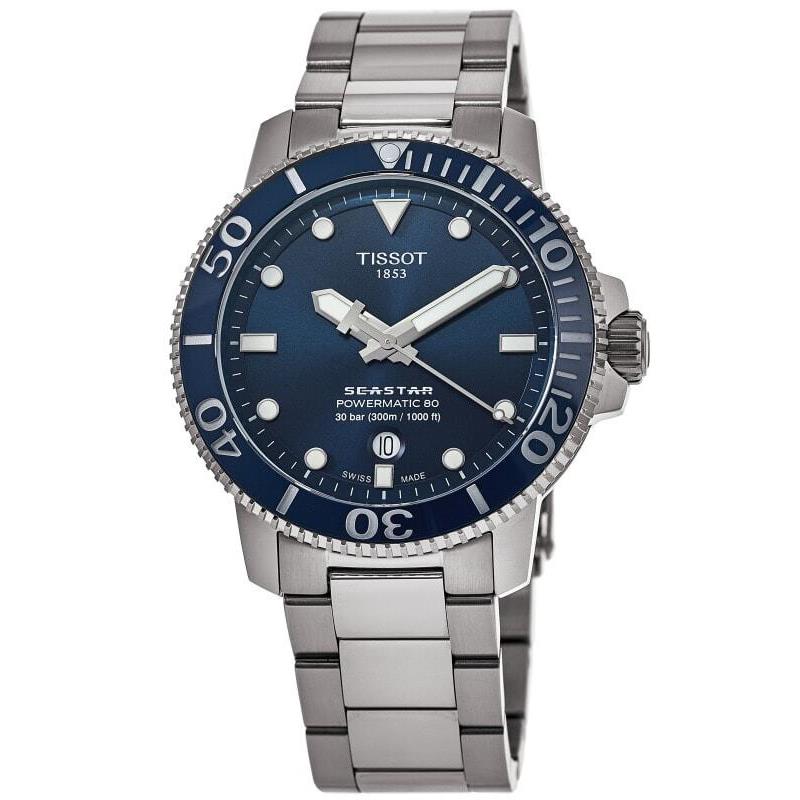 Tissot Seastar 1000 Automatic Blue Dial Steel Men`s Watch T120.407.11.041.03