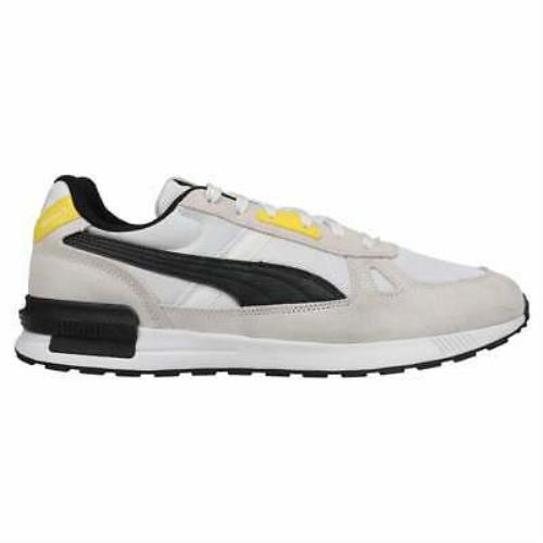 Puma Bvb Graviton Pro Lace Up Mens Sneakers Shoes Casual - White