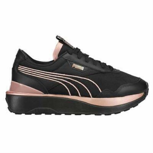 Puma Cruise Rider Metal Womens Sneakers Shoes Casual - Black