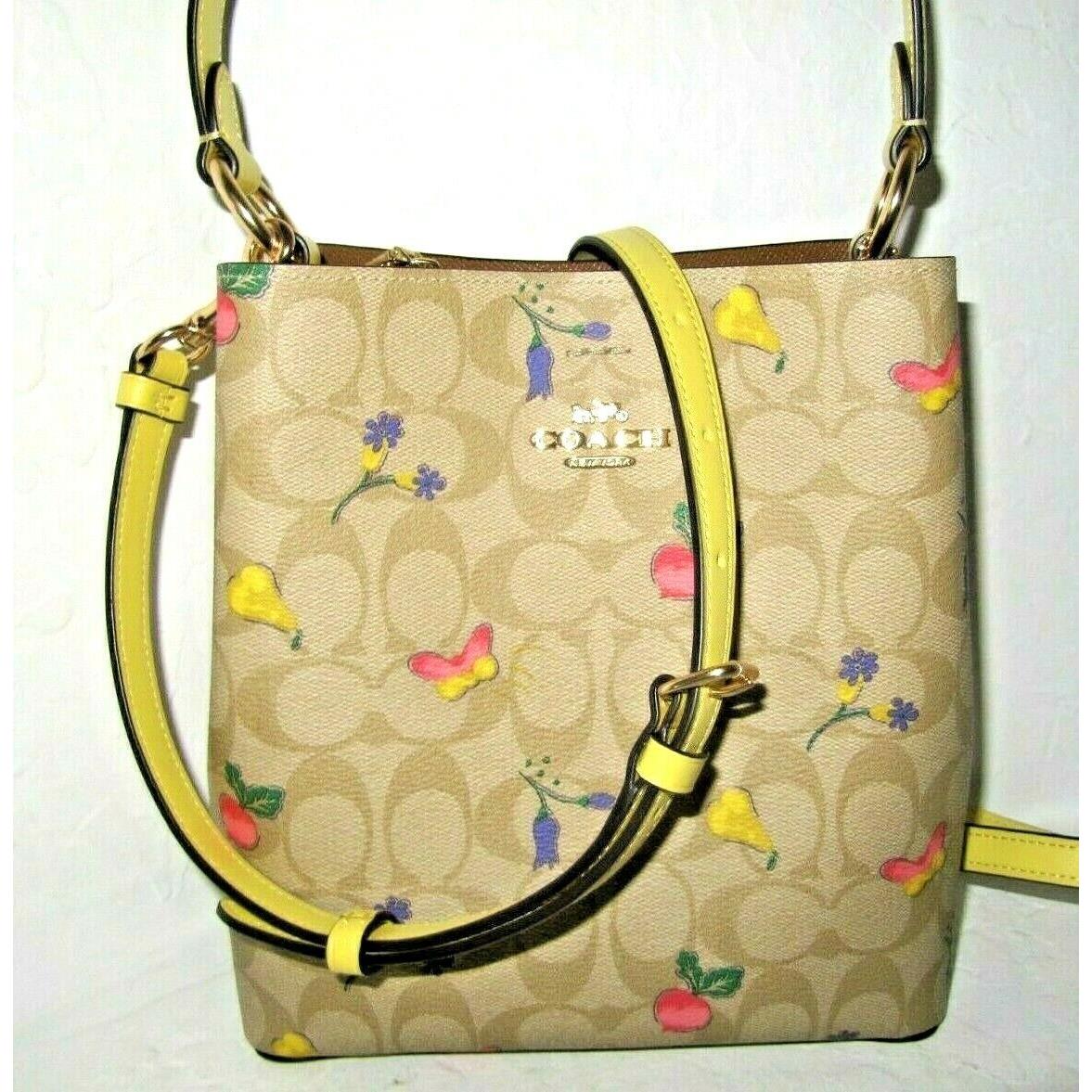 Coach C8254 Small Town Bucket Bag Signature Canvas Dreamy Veggie Print