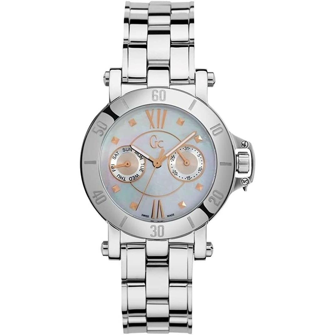 Guess Collection Women`s Steel Watch Sport Chic Femme Pearl Roman Dial X74012L1S