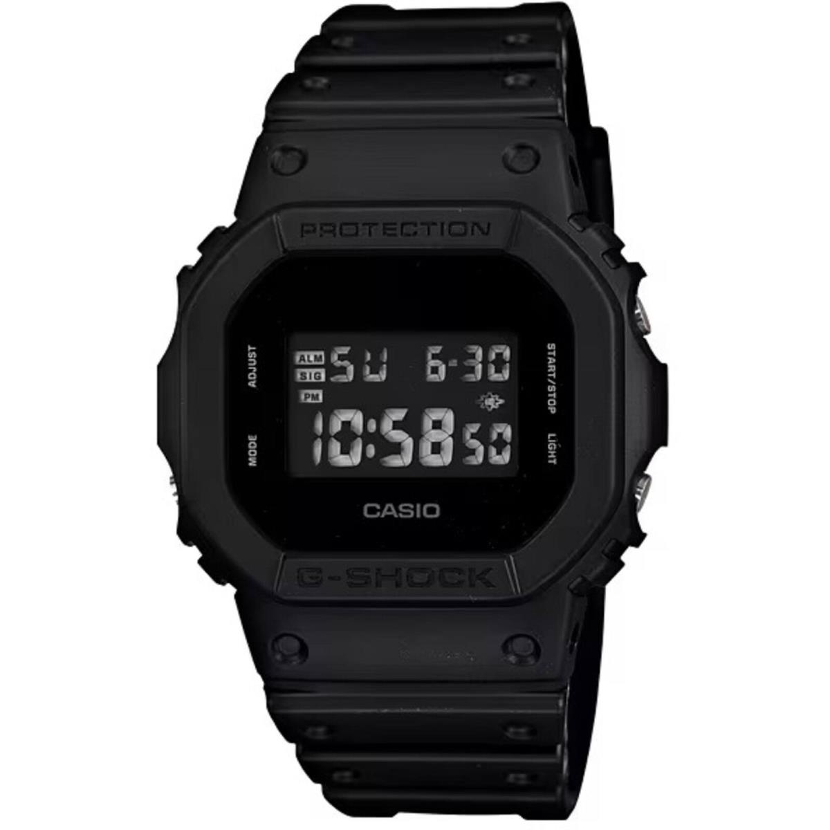 Casio Men`s Digital Watch G-shock Black Resin Strap Shock Resistant DW5600BB-1