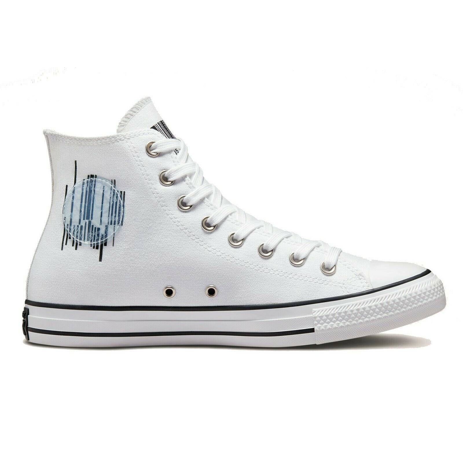 Converse High Top Ortholite Cushioning Rubber Outsole Lightweigh Men`s Shoes White/Black/White