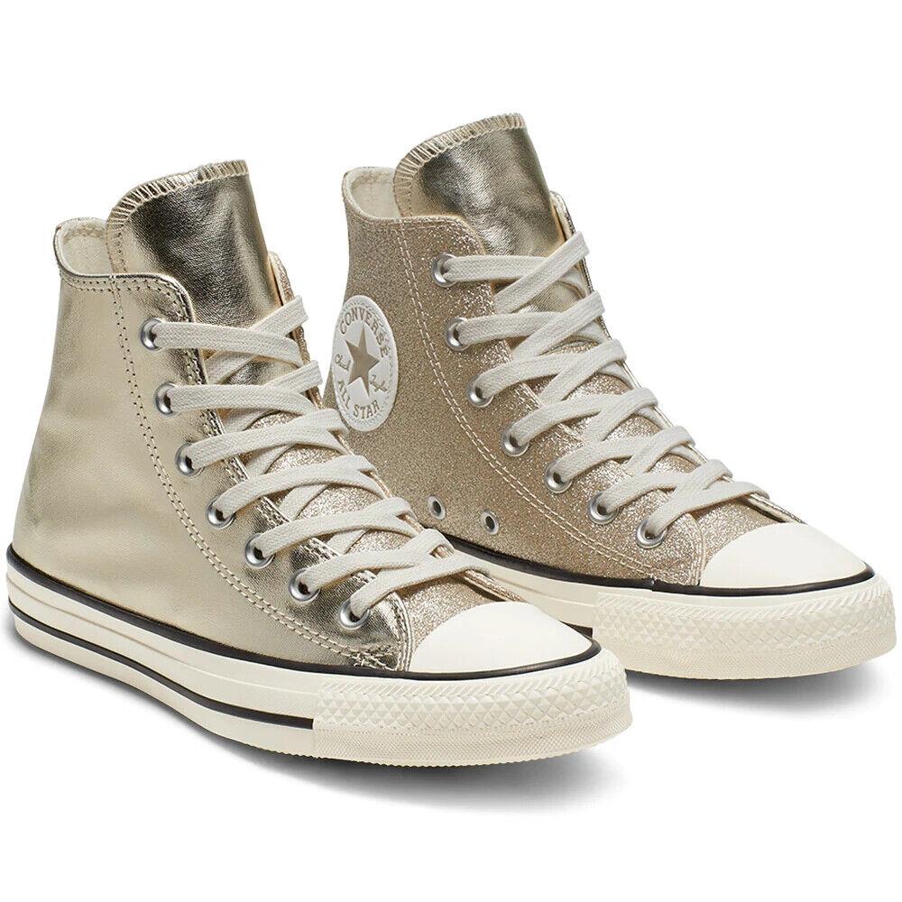 Converse Ctas Shiny Metal 564851C Women`s Light Gold/egret Sneakers Shoes HS406