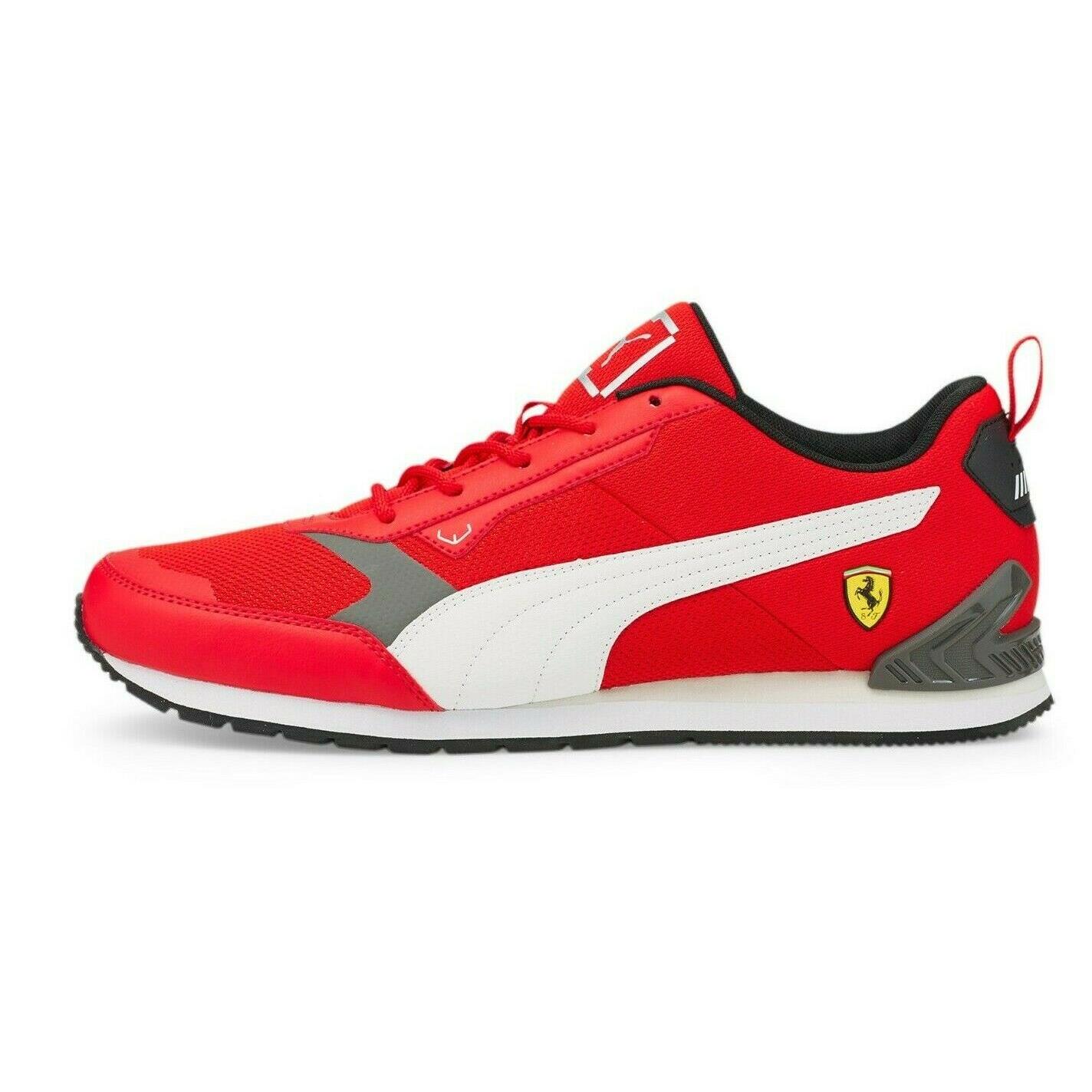 Puma Ferrari Track Racer F1 Red White Scuderia Athletic Driving Racing Shoe