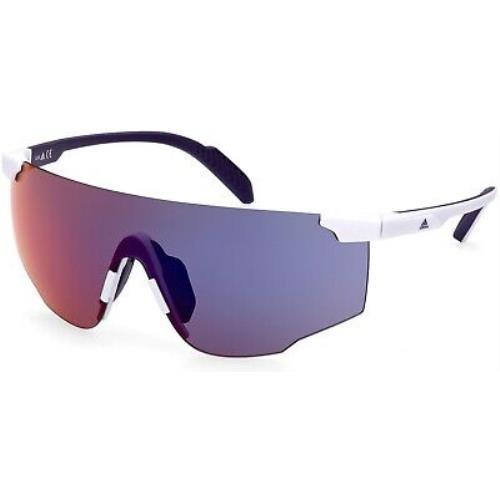 Adidas Sport SP0031-H White Gradient or Mirror Violet 21Z Sunglasses