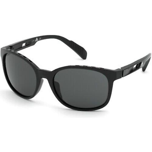 Adidas Sport SP0011 Shiny Black Smoke Lenses 01A Sunglasses