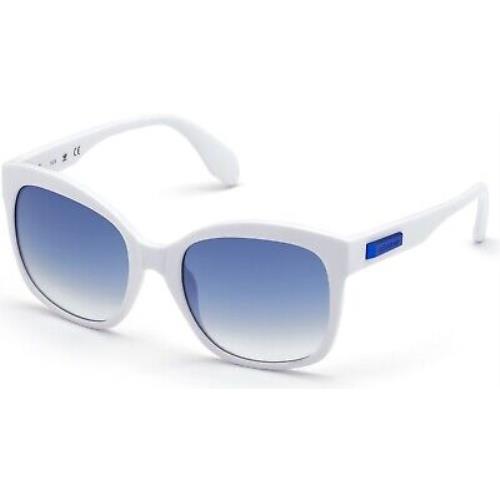 Adidas Originals OR0012 White Gradient Blue Lenses 21W Sunglasses