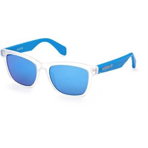 Adidas Originals OR0069 Crystal Blue Mirror 26X Sunglasses