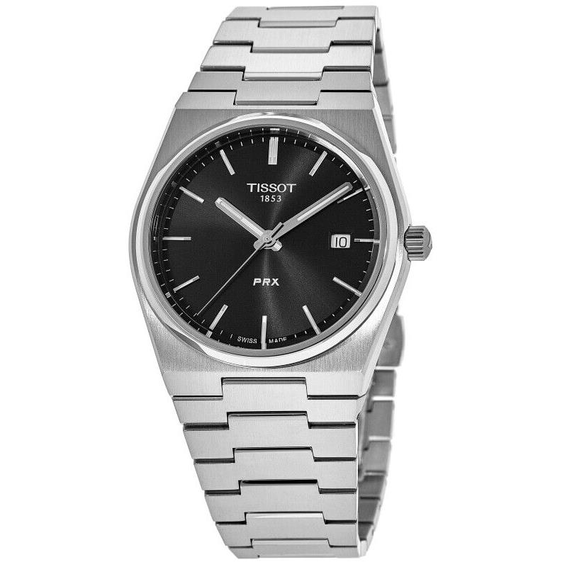 Tissot Prx Quartz Black Dial Steel Men`s Watch T137.410.11.051.00