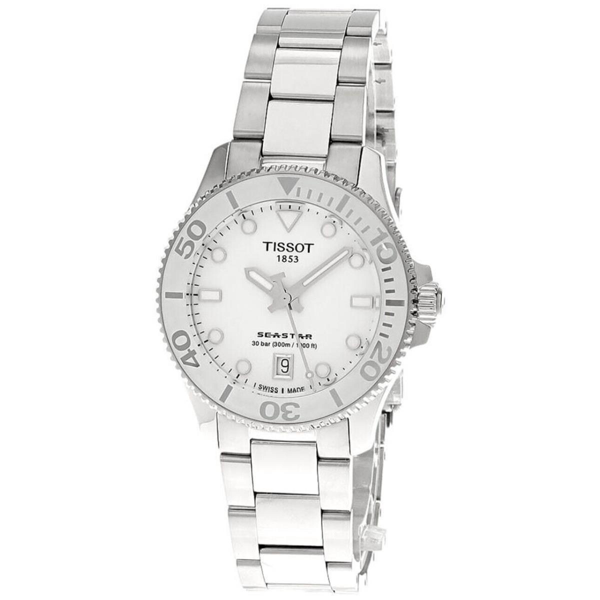 Tissot Seastar 1000 36MM White Dial SS Unisex Watch T120.210.11.011.00