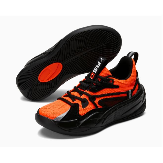 Puma Rs-dreamer JR Basketball Shoes sz 5.5 Youth Orange Black Sneakers 37.5