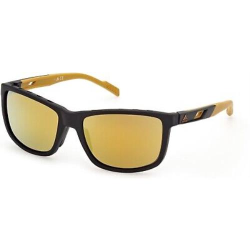 Adidas Sport SP0047 Gold Mirror Lens 02G Sunglasses