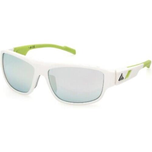 Adidas Sport SP0045 White Other Smoke Mirror 24C Sunglasses