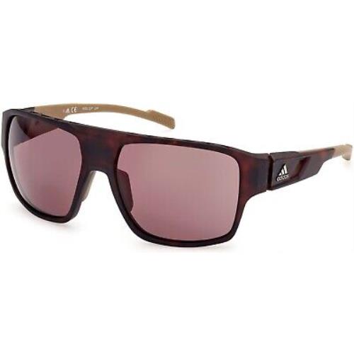 Adidas Sport SP0046 Dark Havana Brown 52E Sunglasses