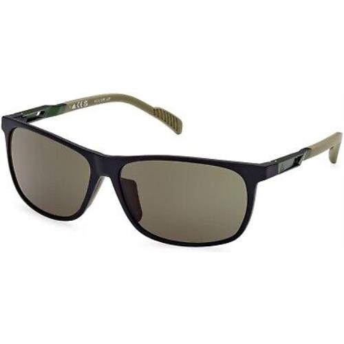 Adidas Sport SP0061 Matte Black Green 02N Sunglasses