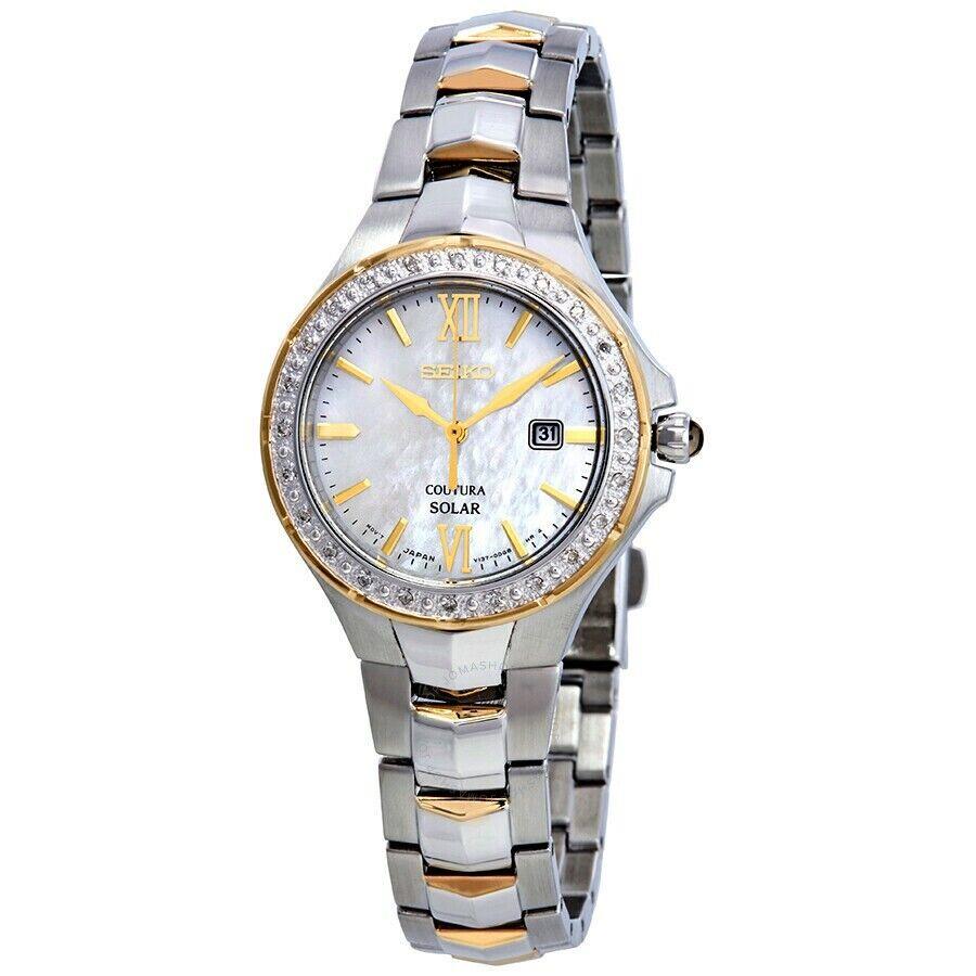 Seiko Coutura Mother of Pearl Dial Two-tone Ladies Watch SUT240