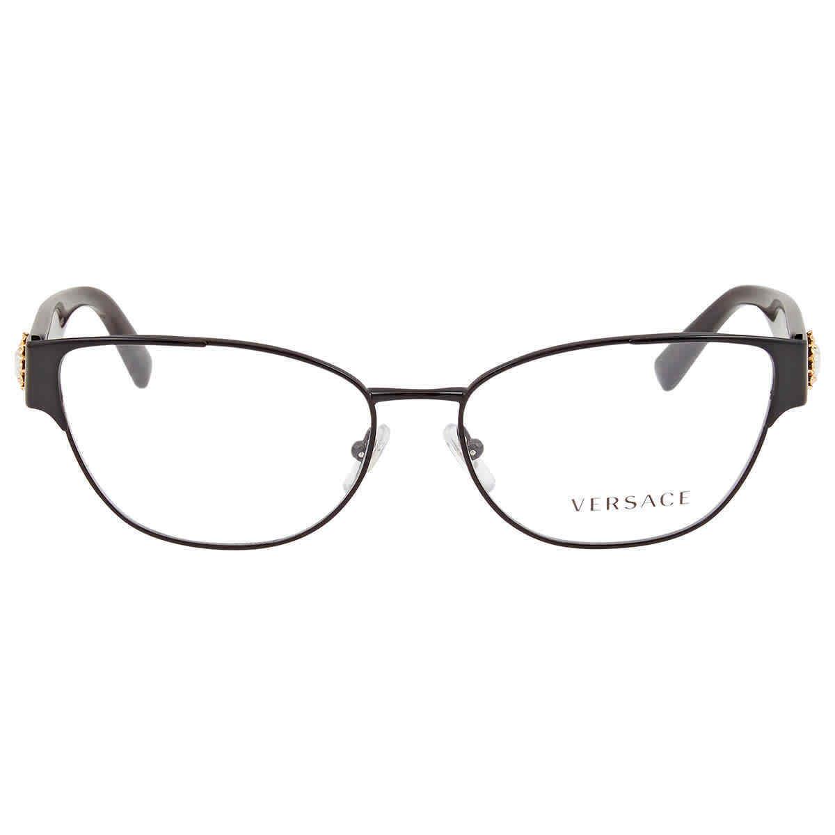 Versace Transparent Cat Eye Unisex Eyeglasses VE1267B 1009 55 VE1267B 1009 55